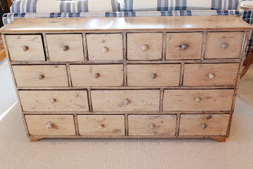 19TH CENTURY ENGLISH SCRUBBED
