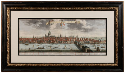 19th Century Engraving of London "A