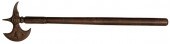 19th Century Figural Axe Iron