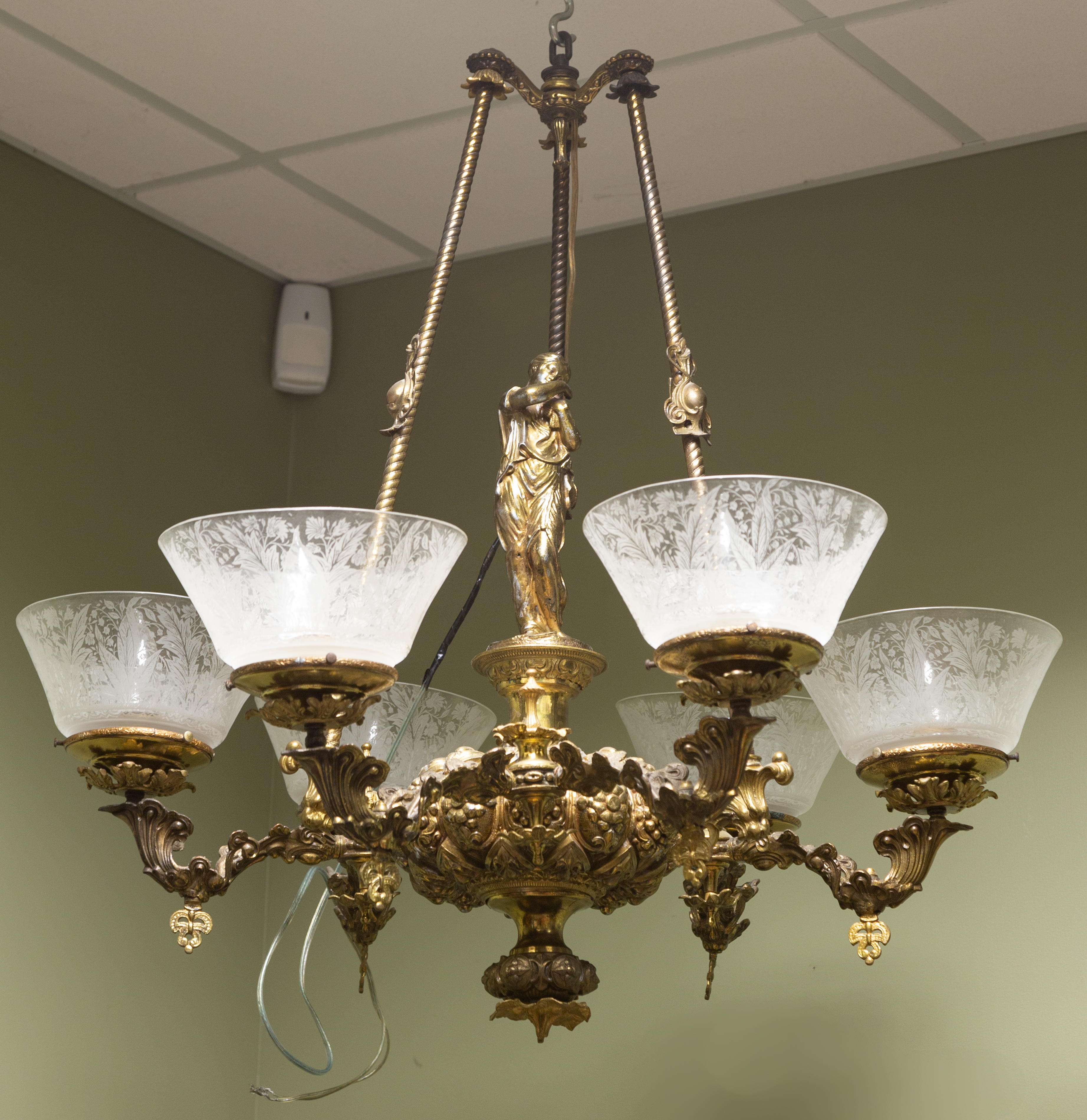 19TH CENTURY FIGURAL BRASS
