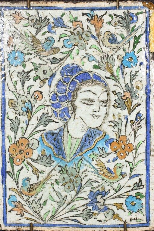 19TH CENTURY FIGURAL PERSIAN