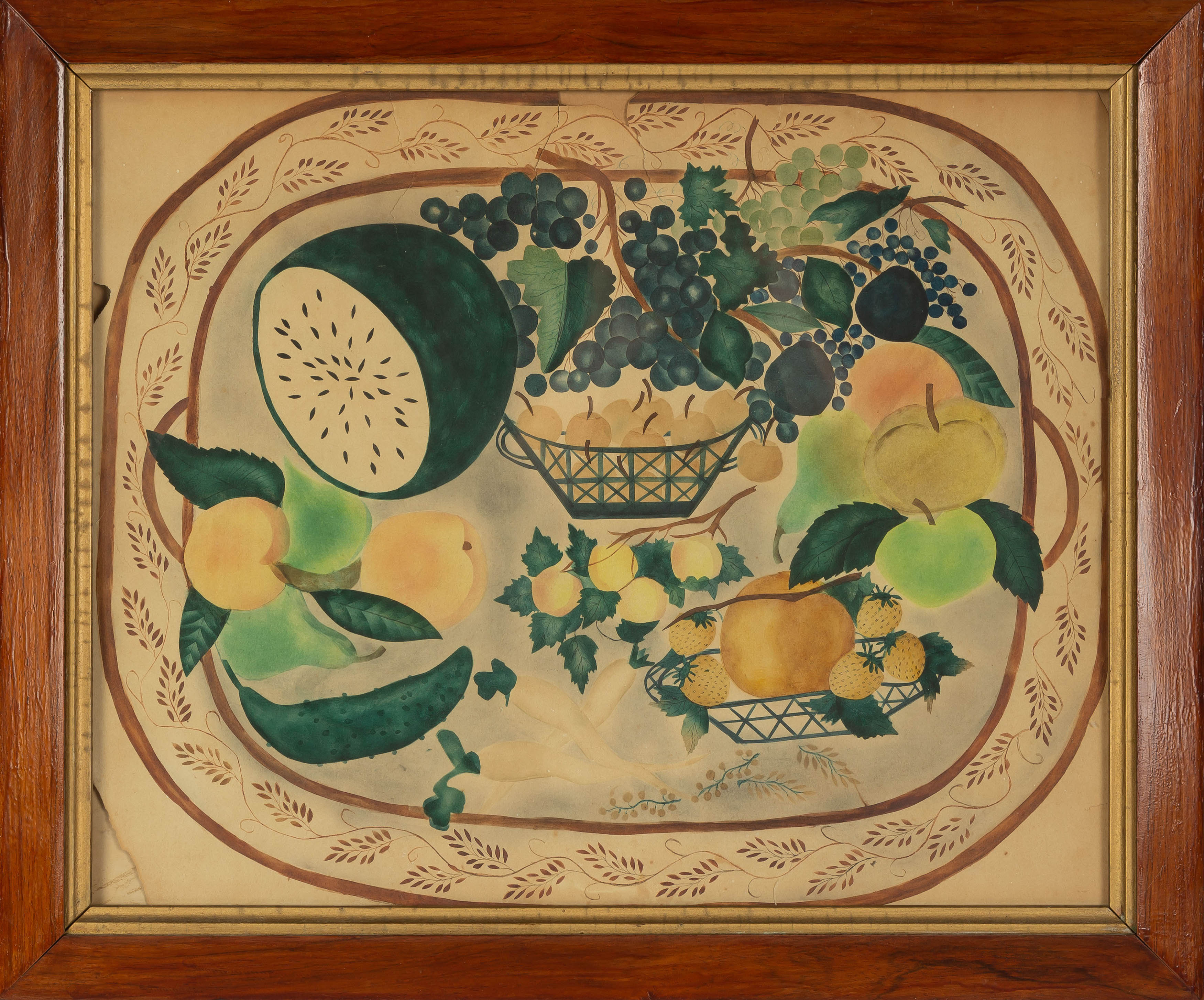 19TH CENTURY FOLK ART STILL LIFE