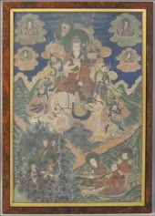 19TH CENTURY FRAMED TIBETAN TA