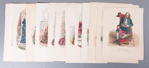19TH CENTURY FRENCH FASHION PRINTS,