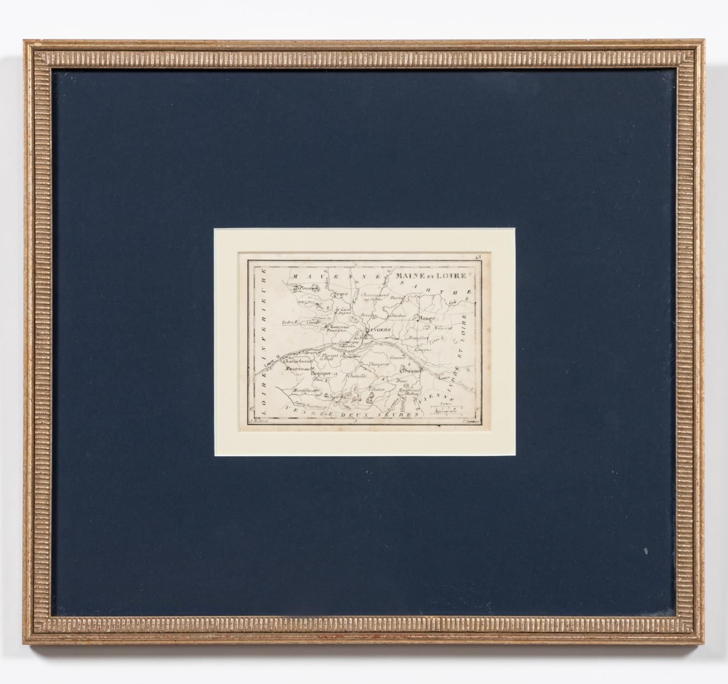 19TH CENTURY FRENCH MAP, MAINE ET