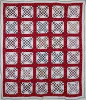19TH CENTURY GEOMETRIC PATCHWO