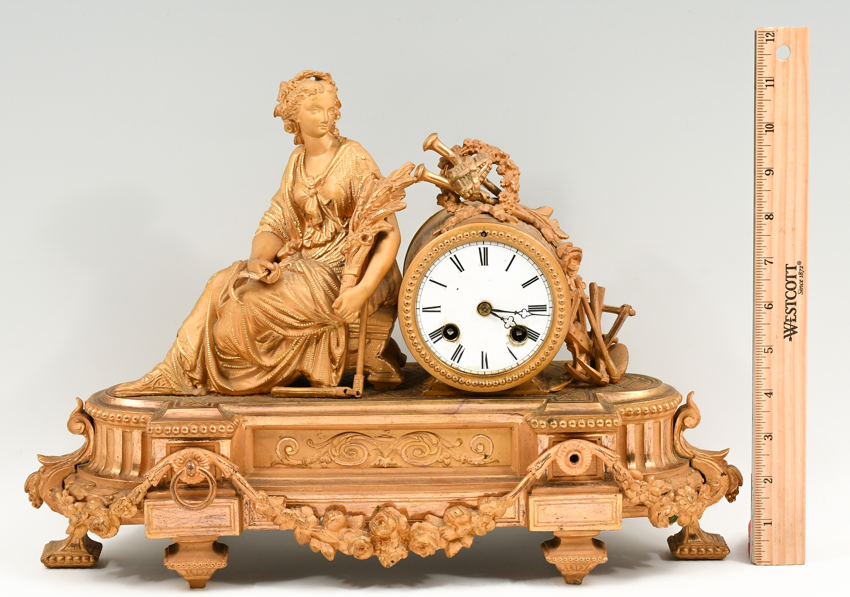 19TH-CENTURY GILT BRONZE HARVEST