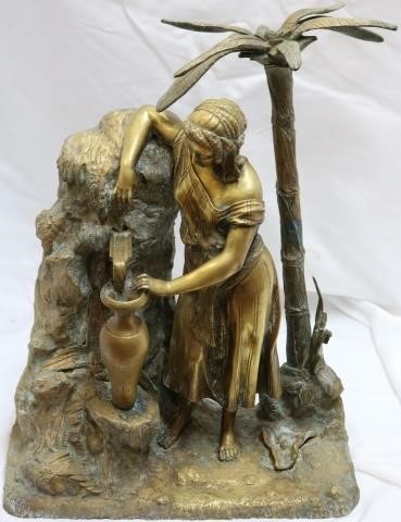 19TH CENTURY GILT BRONZE
