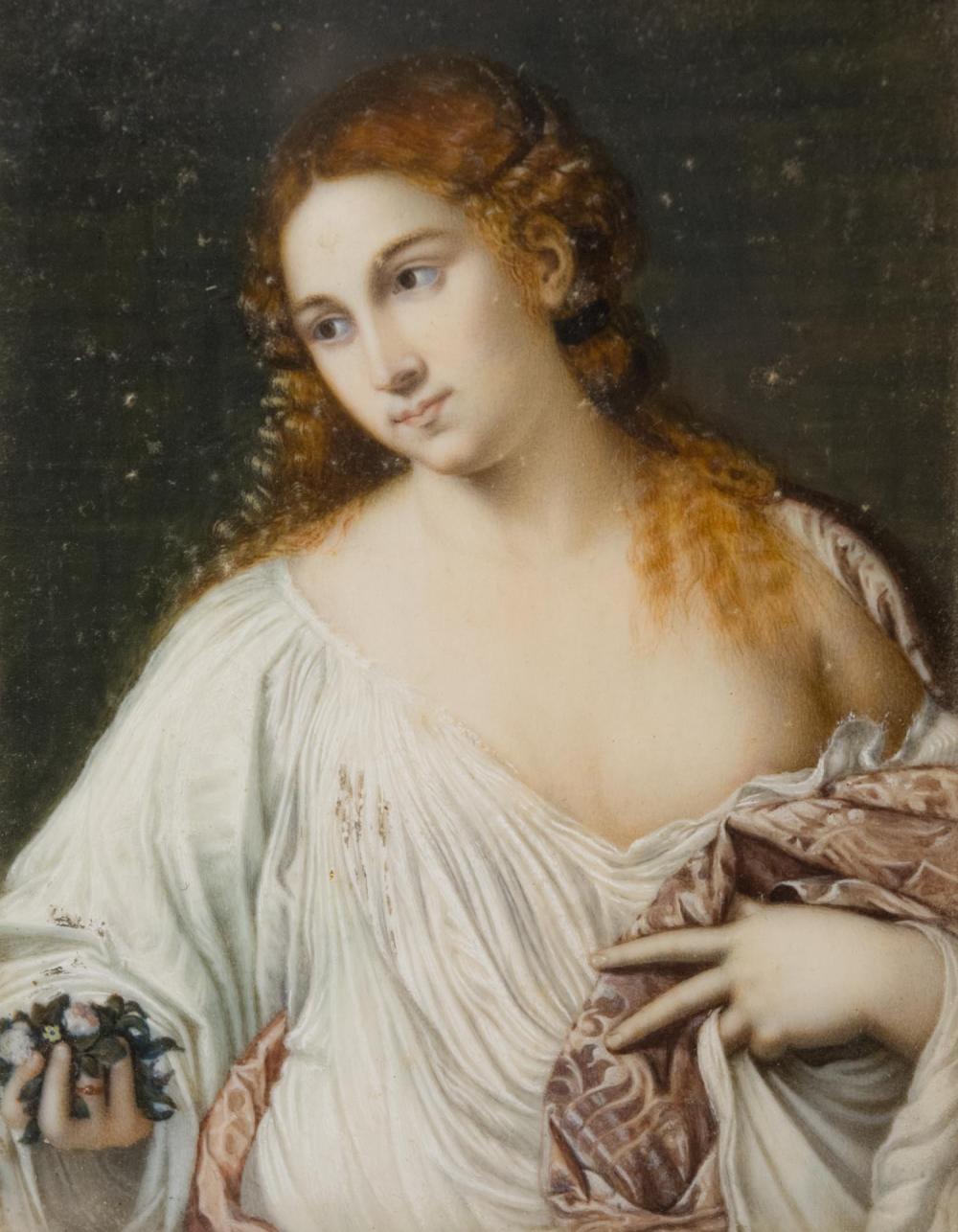 19TH CENTURY HAND-PAINTED MINIATURE