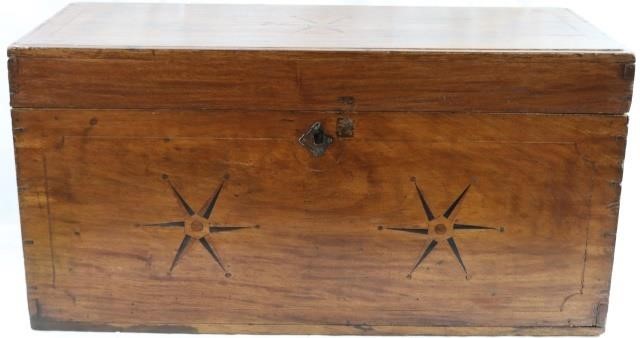 19TH CENTURY INLAID CAMPHOR WOOD