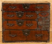 19TH CENTURY IRON MOUNTED OAK
