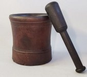 19TH CENTURY IRONWOOD MORTAR A