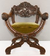 19TH CENTURY ITALIAN CARVED OA