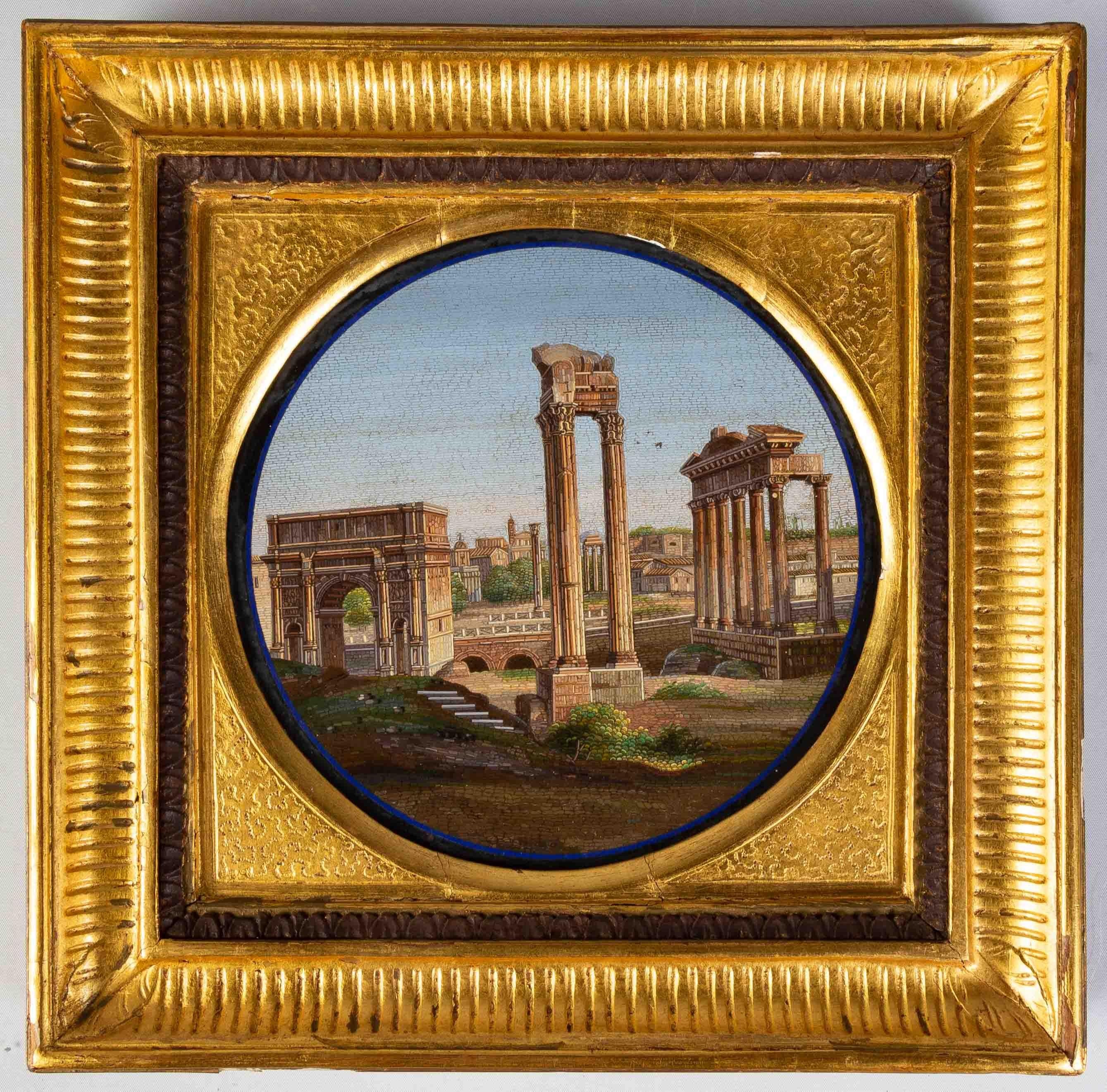 19TH CENTURY ITALIAN MICROMOSAIC OF
