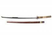 19TH CENTURY KATANA W/ HAND FO