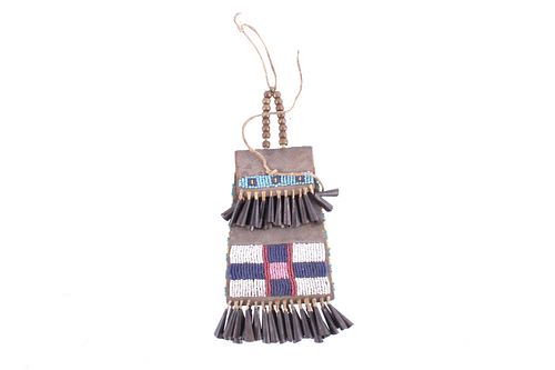 19TH CENTURY KIOWA BEADED