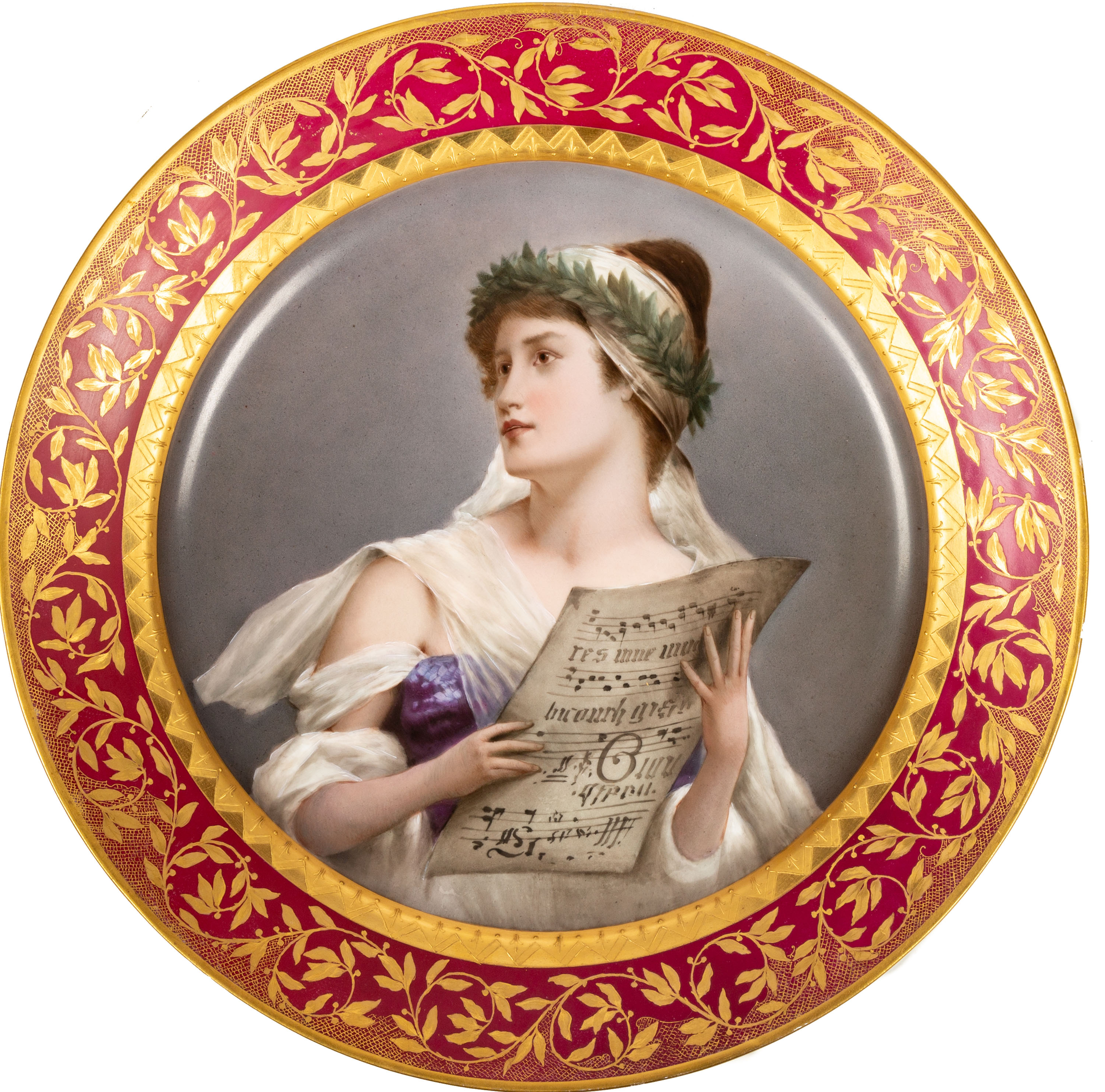 19TH CENTURY LIMOGES CHARGER WITH