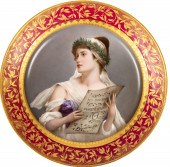 19TH CENTURY LIMOGES CHARGER W