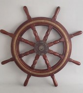 19TH CENTURY MAHOGANY AND BRAS