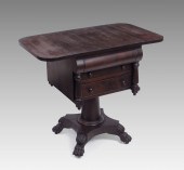 19TH CENTURY MAHOGANY HAIRY PA