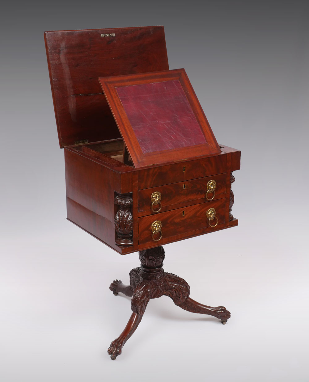 19TH CENTURY MAHOGANY LADIES
