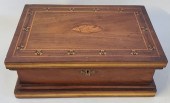 19TH CENTURY MAHOGANY MARQUETR