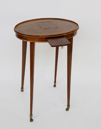 19TH CENTURY MAHOGANY OVAL BRANDY