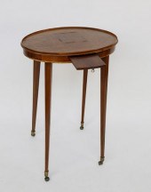 19TH CENTURY MAHOGANY OVAL BRA
