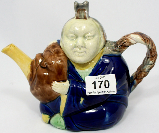 19th Century Majolica China Man