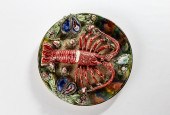 19TH CENTURY MAJOLICA LOBSTER