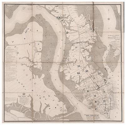 19th century map of Charleston,