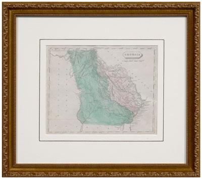 19th century map of Georgia,