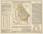 19th century map of Georgia, &