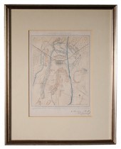 19th Century Map of Gettysburg