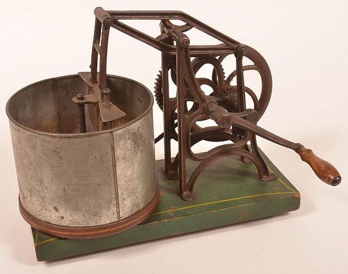 19TH CENTURY MECHANIZED CRANK