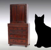19TH CENTURY MINI CABINET ON C