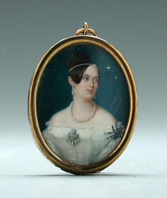 19th century miniature portrait,