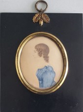 19TH CENTURY MINIATURE WATERCO