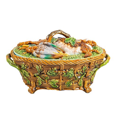 19TH CENTURY MINTON MAJOLICA GAME