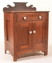 19TH CENTURY MIXED WOOD WASHST