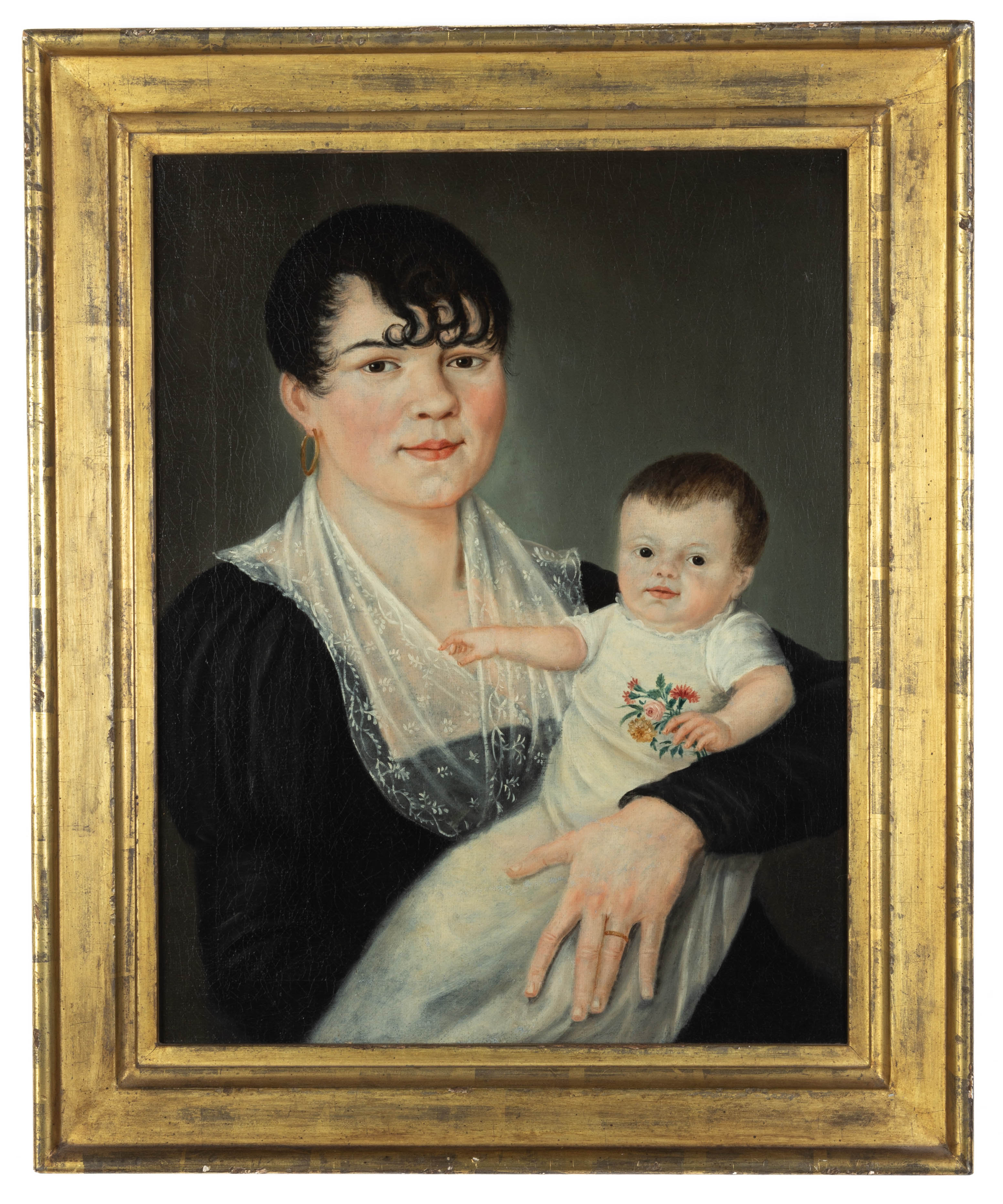 19TH CENTURY MOTHER AND CHILD
