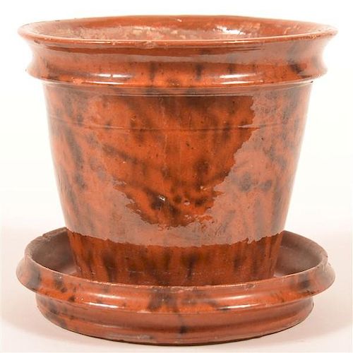 19TH CENTURY MOTTLE GLAZED