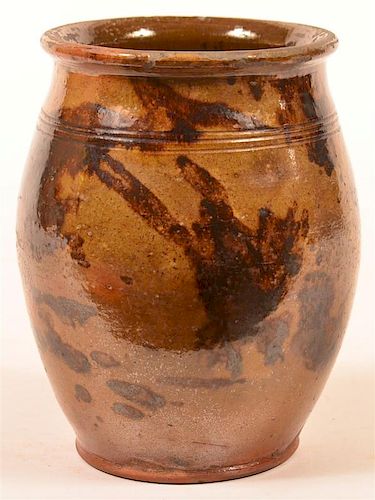 19TH CENTURY MOTTLE GLAZED