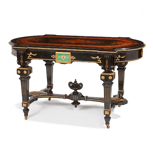 19TH CENTURY NEW YORK EBONIZED