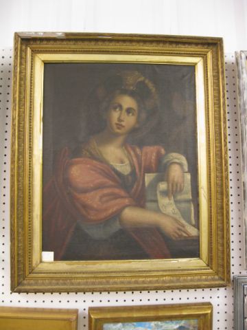 19th Century Oil on Canvas portrait