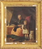 19TH CENTURY OIL ON CANVAS DUT