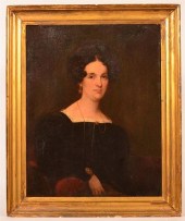 19TH CENTURY OIL ON CANVAS POR