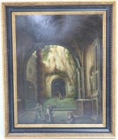 19TH CENTURY OIL PAINTING ON B