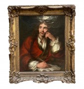 19TH CENTURY OIL PORTRAIT OF M