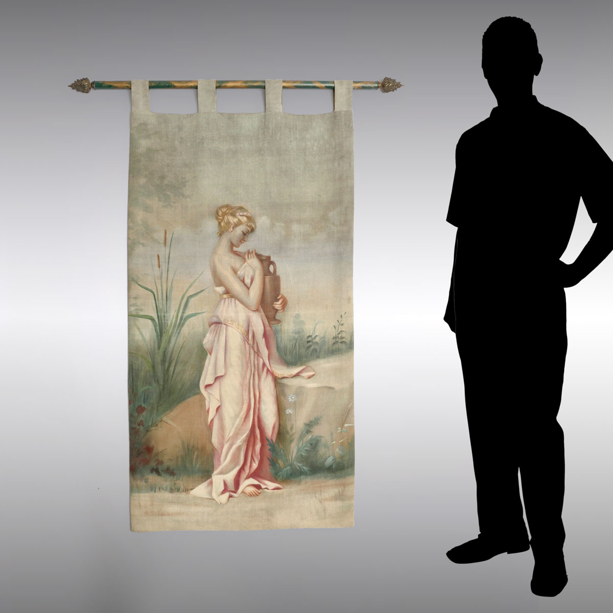 19TH CENTURY PAINTED WALL